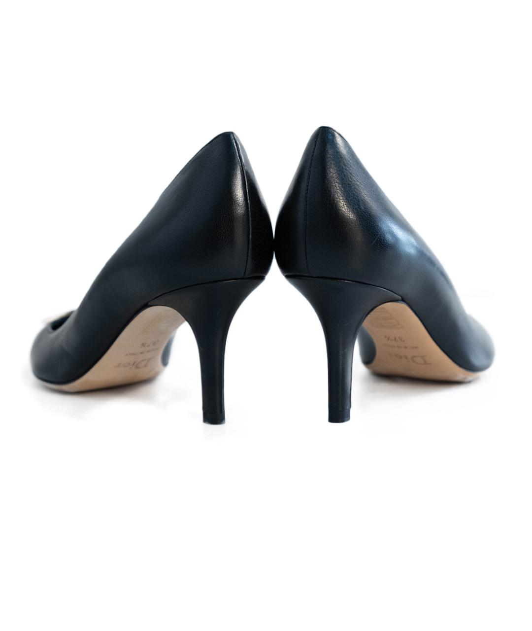 CHRISTIAN DIOR Черные кожаные туфли, фото 5