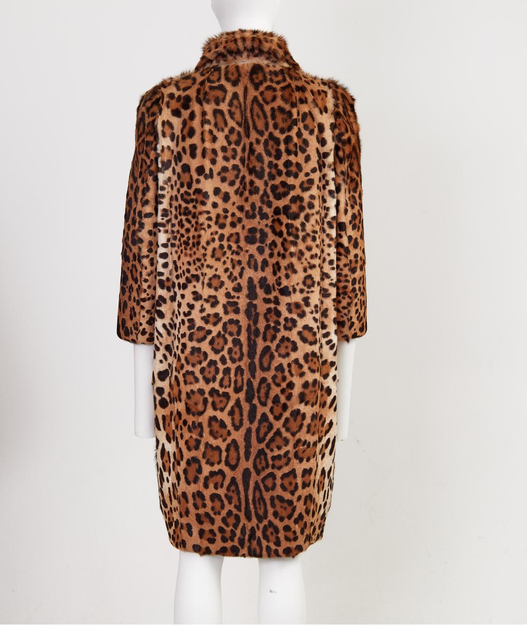 DOLCE&GABBANA Коричневая шерстяная шуба, фото 2