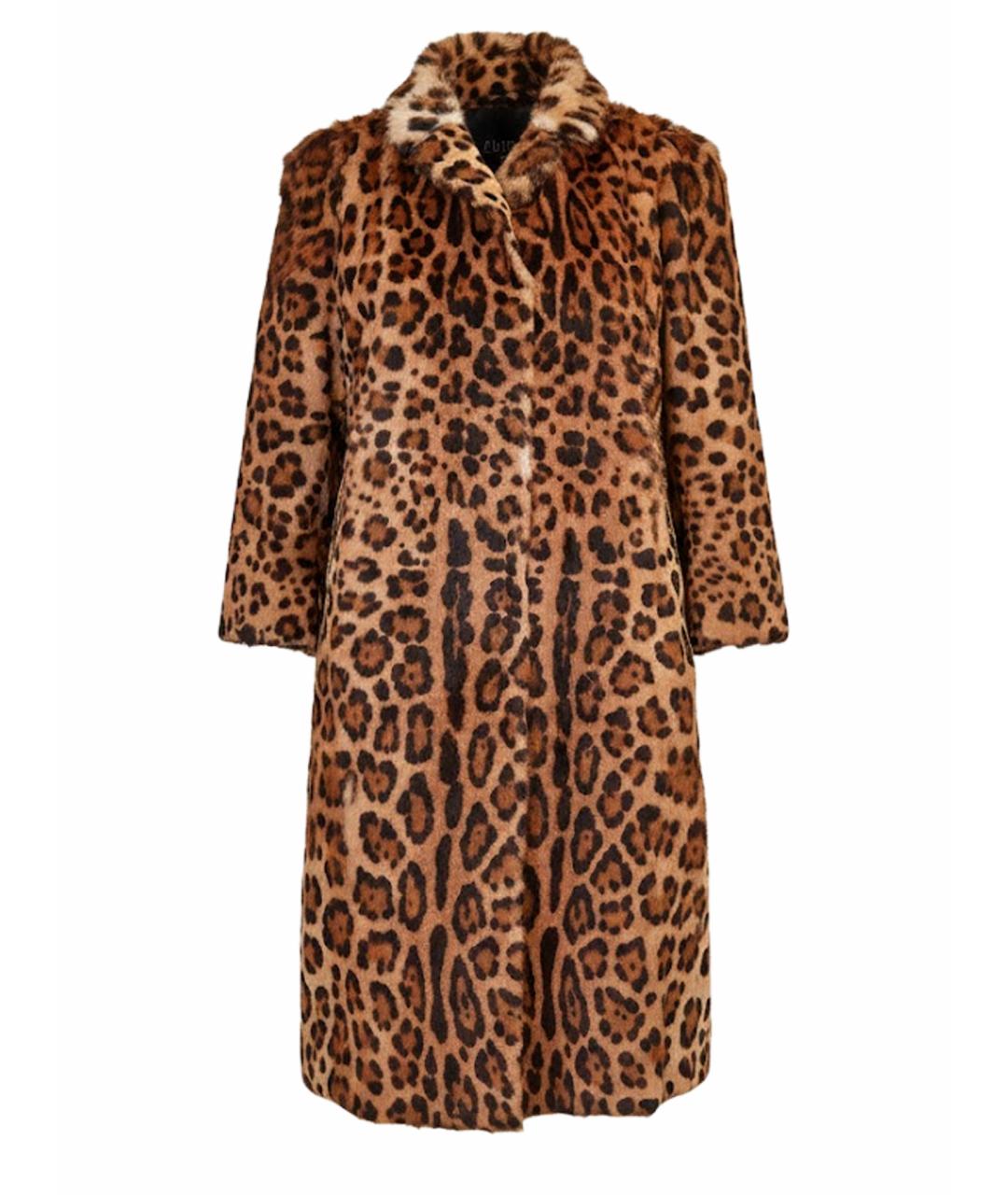 DOLCE&GABBANA Коричневая шерстяная шуба, фото 1