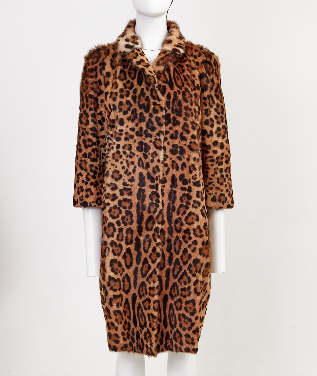 DOLCE&GABBANA Коричневая шерстяная шуба, фото 6