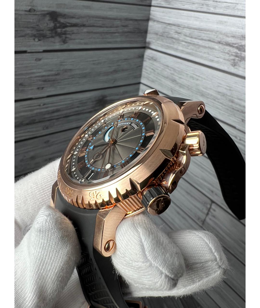 Breguet Коричневые часы из розового золота, фото 5