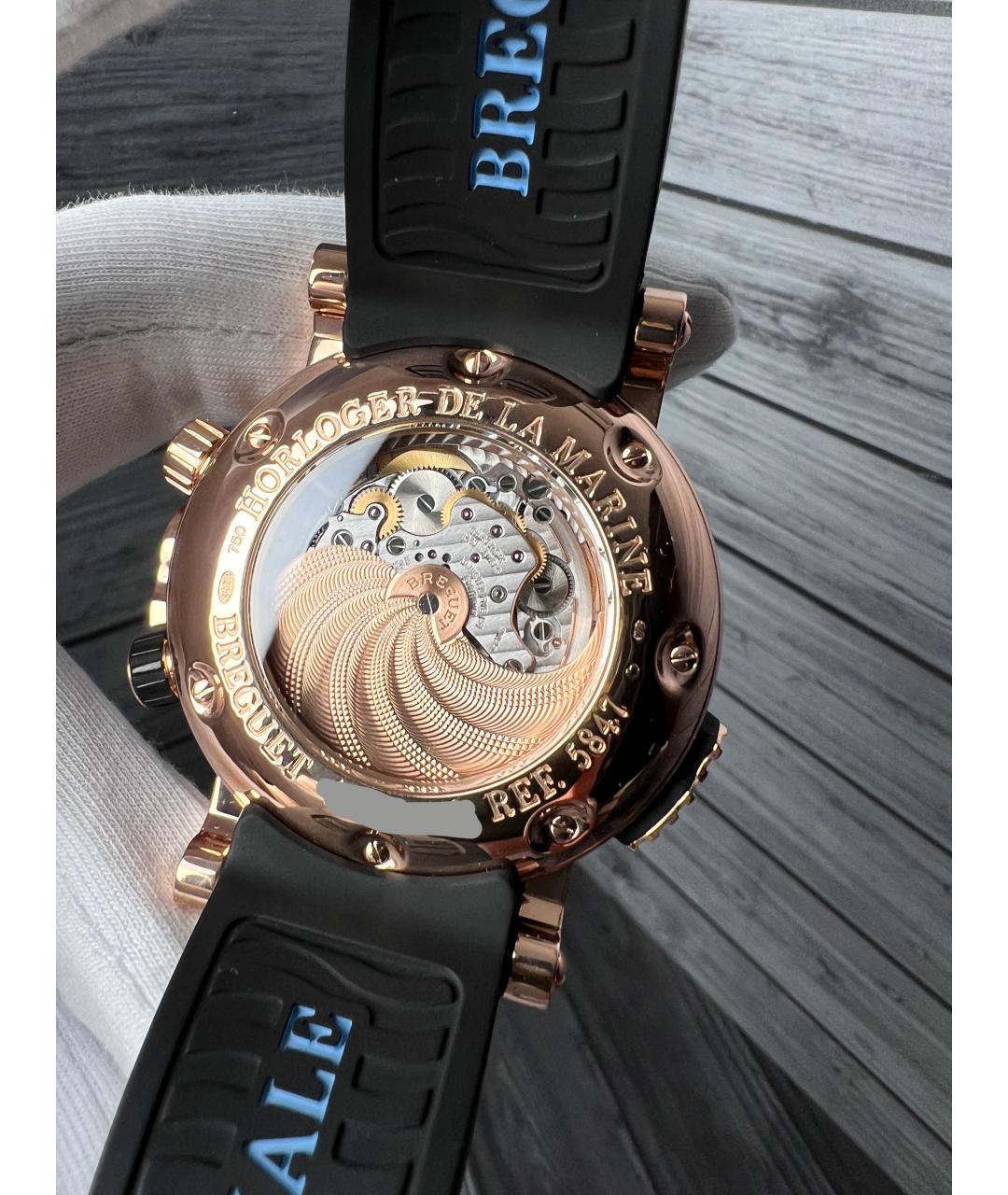 Breguet Коричневые часы из розового золота, фото 8