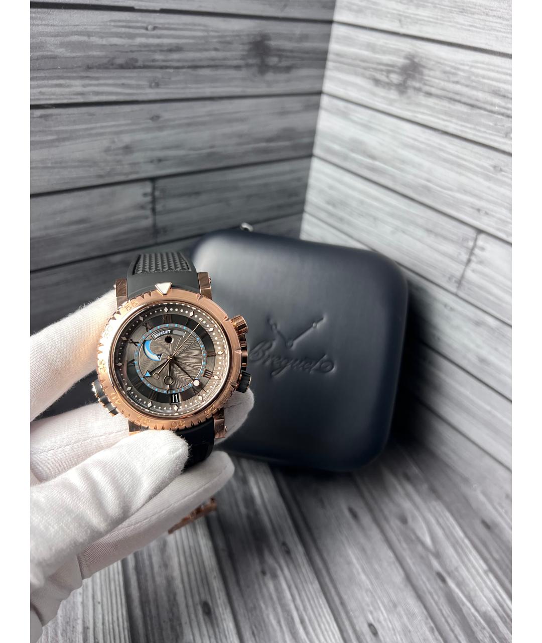 Breguet Коричневые часы из розового золота, фото 2