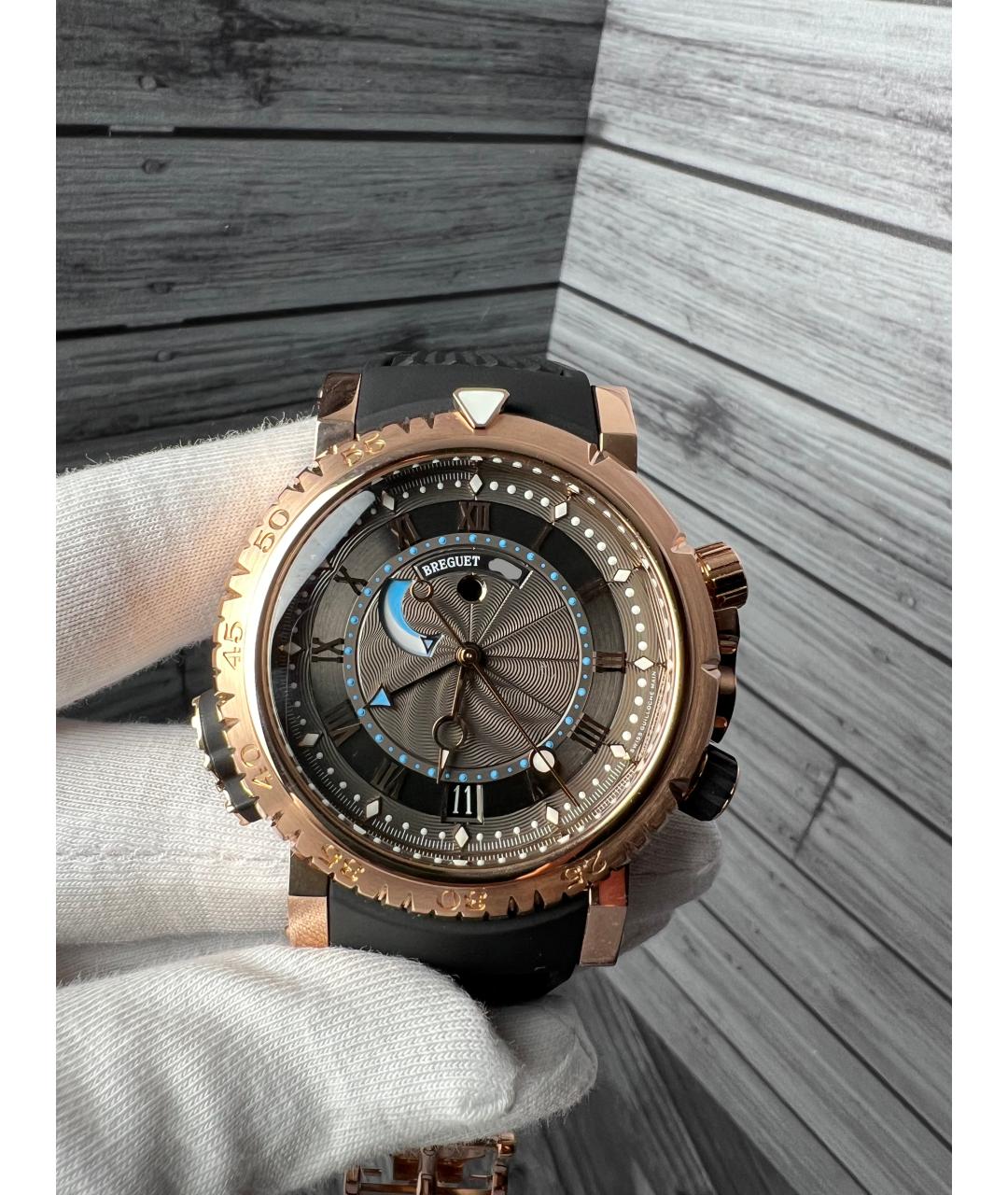 Breguet Коричневые часы из розового золота, фото 3