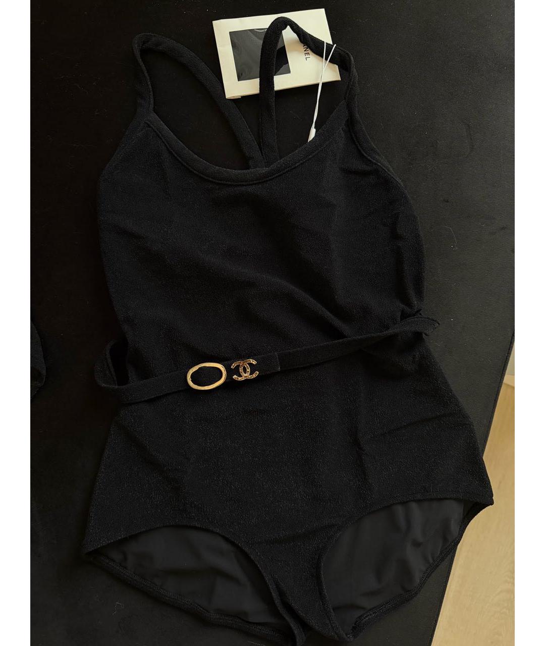 CHANEL Черный купальник, фото 4
