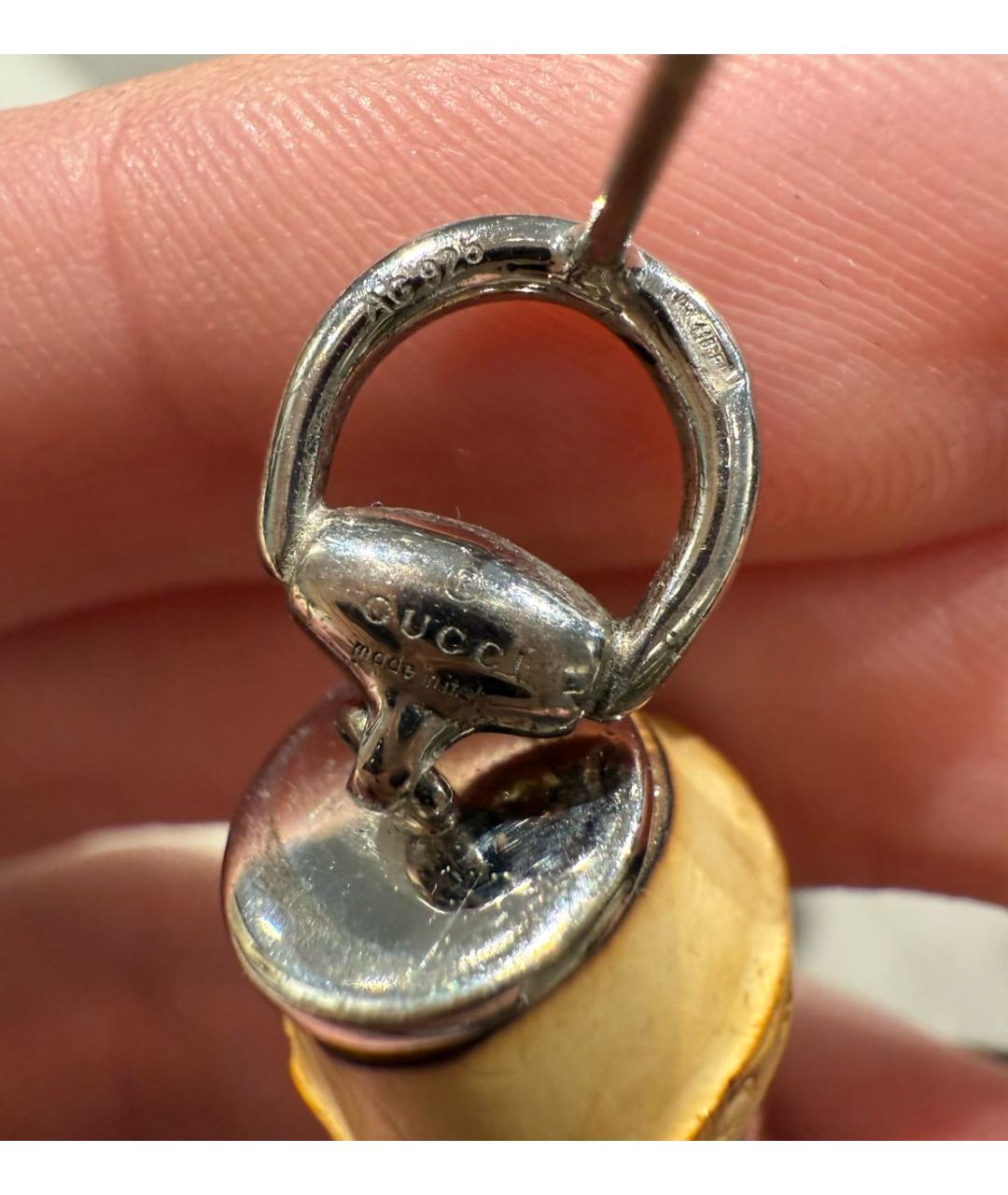 GUCCI Серебряные серьги, фото 3