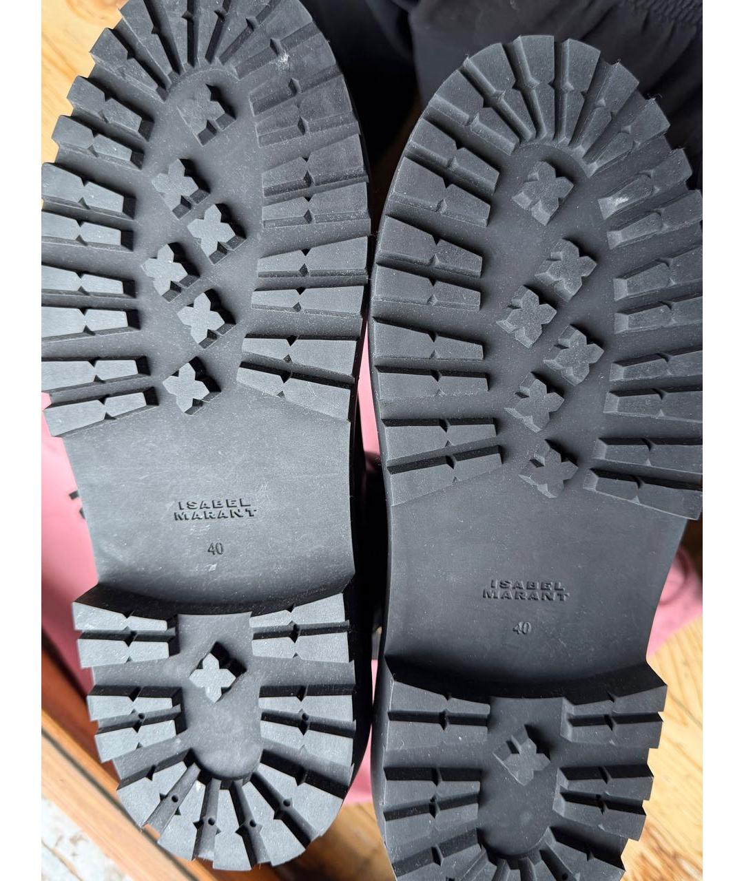 ISABEL MARANT Черные кожаные ботинки, фото 4