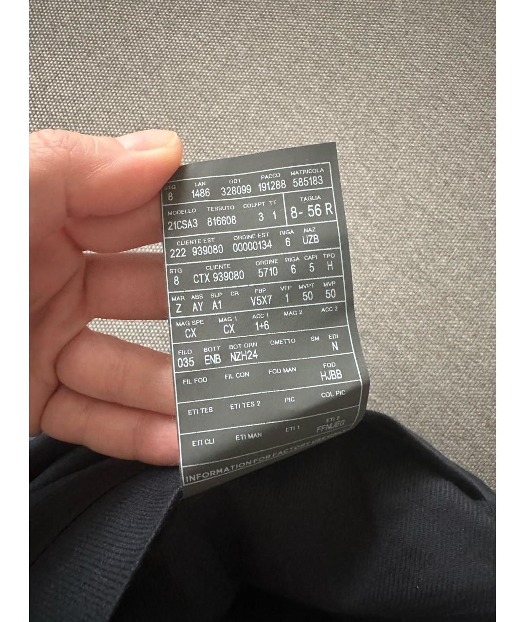 ERMENEGILDO ZEGNA XXX Синий классический костюм, фото 7