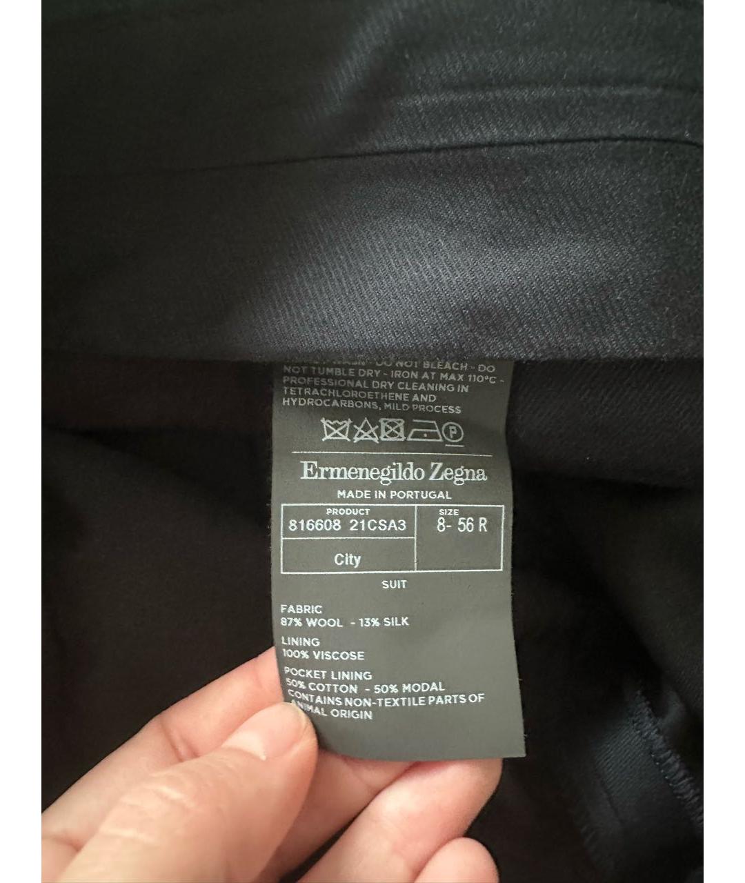 ERMENEGILDO ZEGNA XXX Синий классический костюм, фото 6