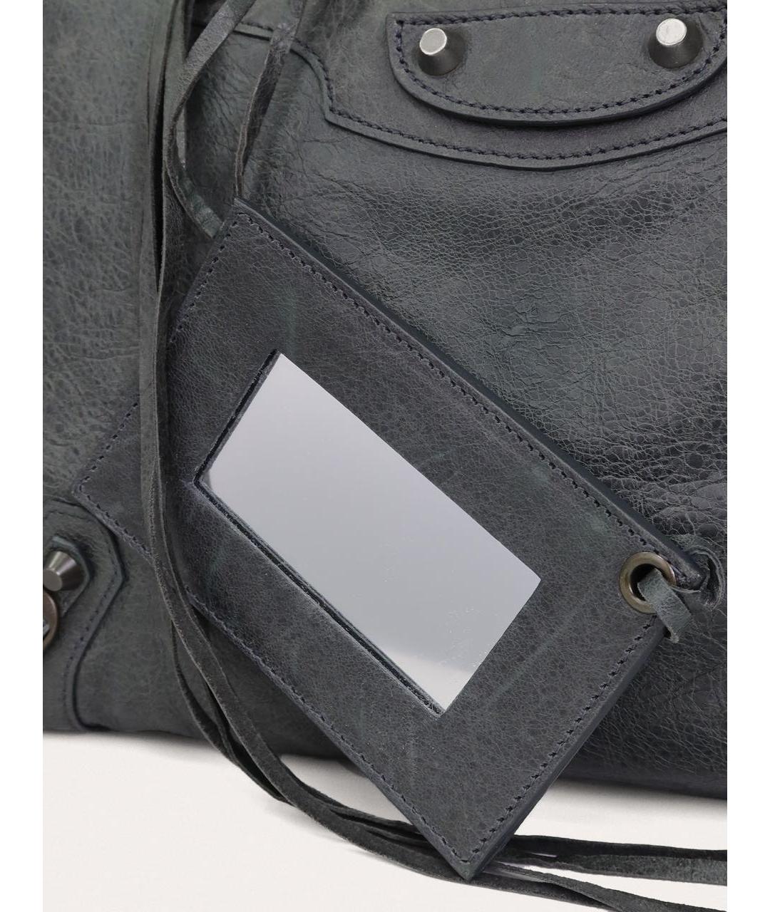 BALENCIAGA Зеленая кожаная сумка через плечо, фото 6