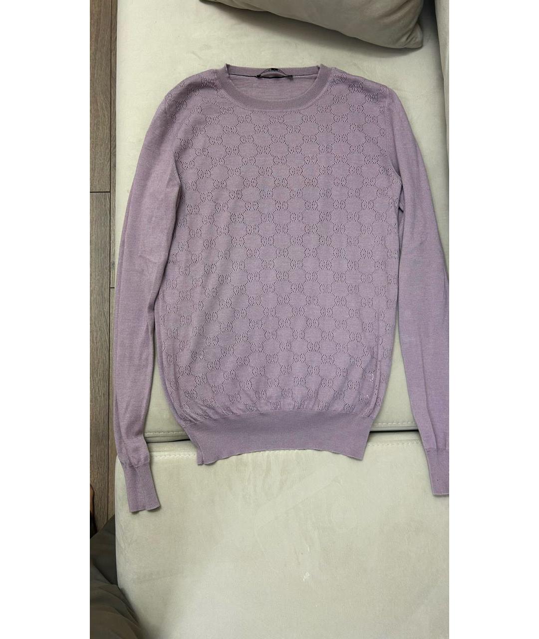 GUCCI Фиолетовый джемпер / свитер, фото 6