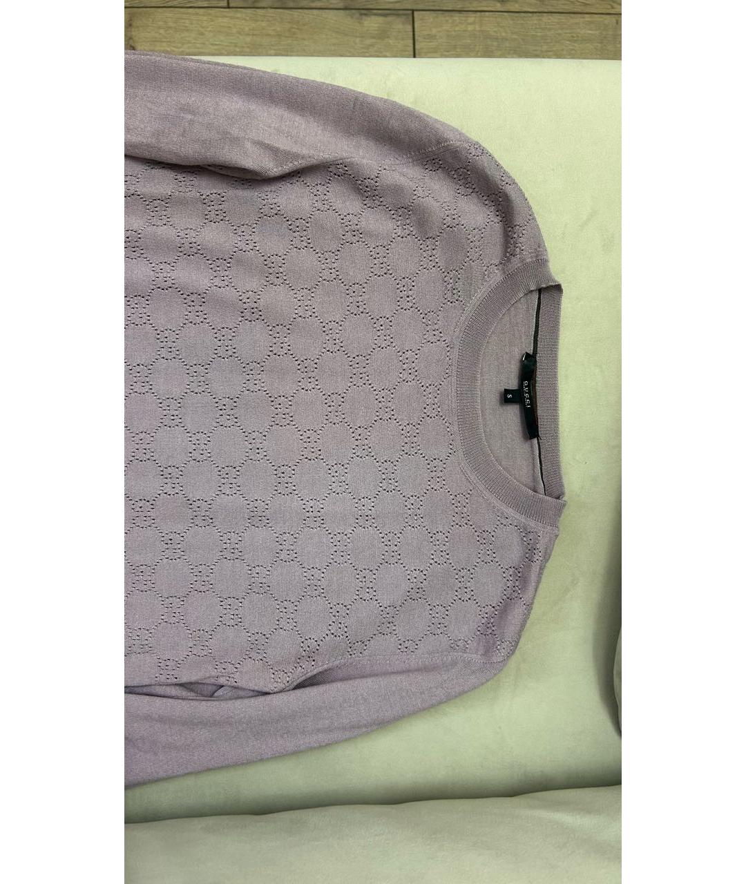 GUCCI Фиолетовый джемпер / свитер, фото 3