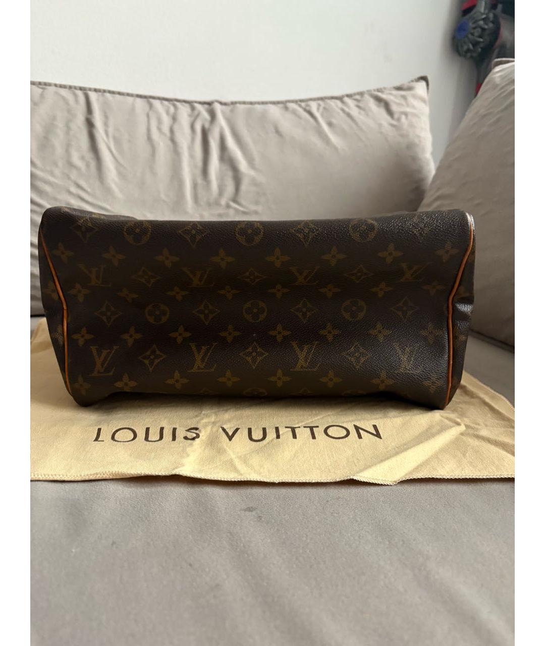 LOUIS VUITTON Коричневая сумка с короткими ручками, фото 3