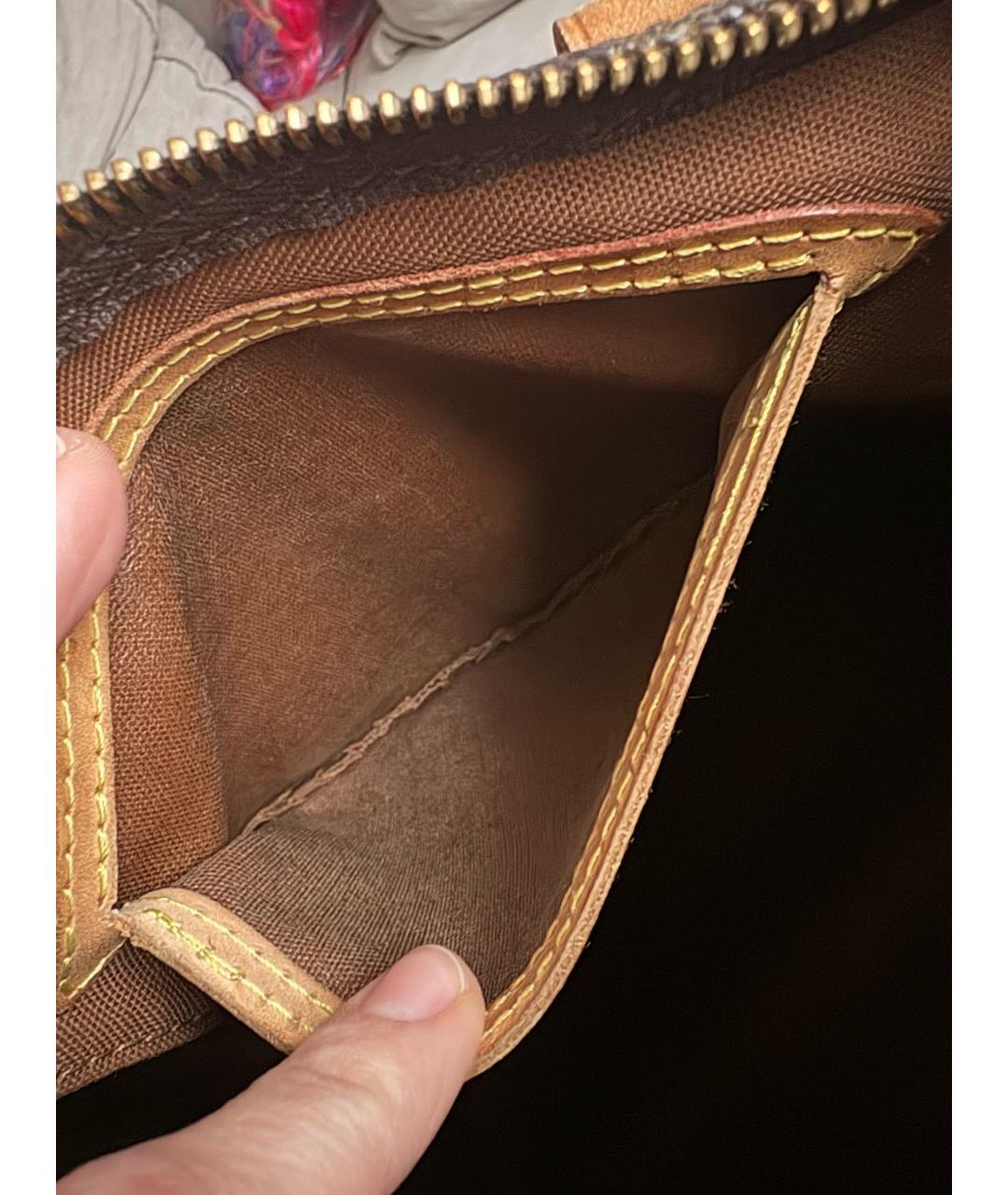 LOUIS VUITTON Коричневая сумка с короткими ручками, фото 8