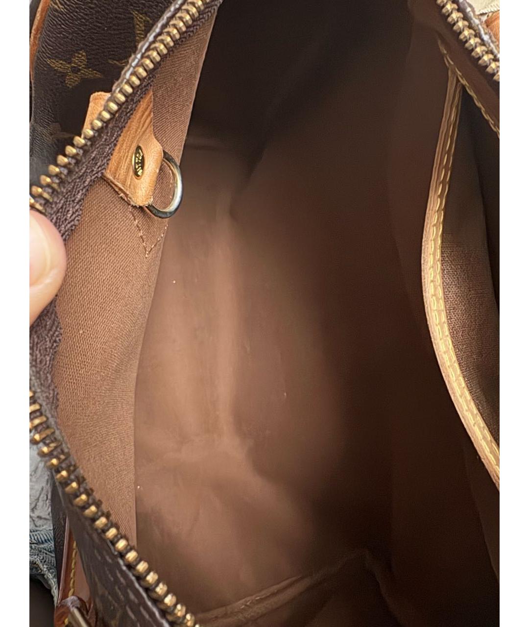 LOUIS VUITTON Коричневая сумка с короткими ручками, фото 4