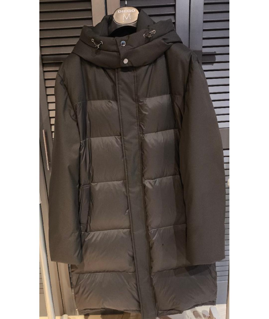 DIEGO M Черный шерстяной пуховик, фото 6