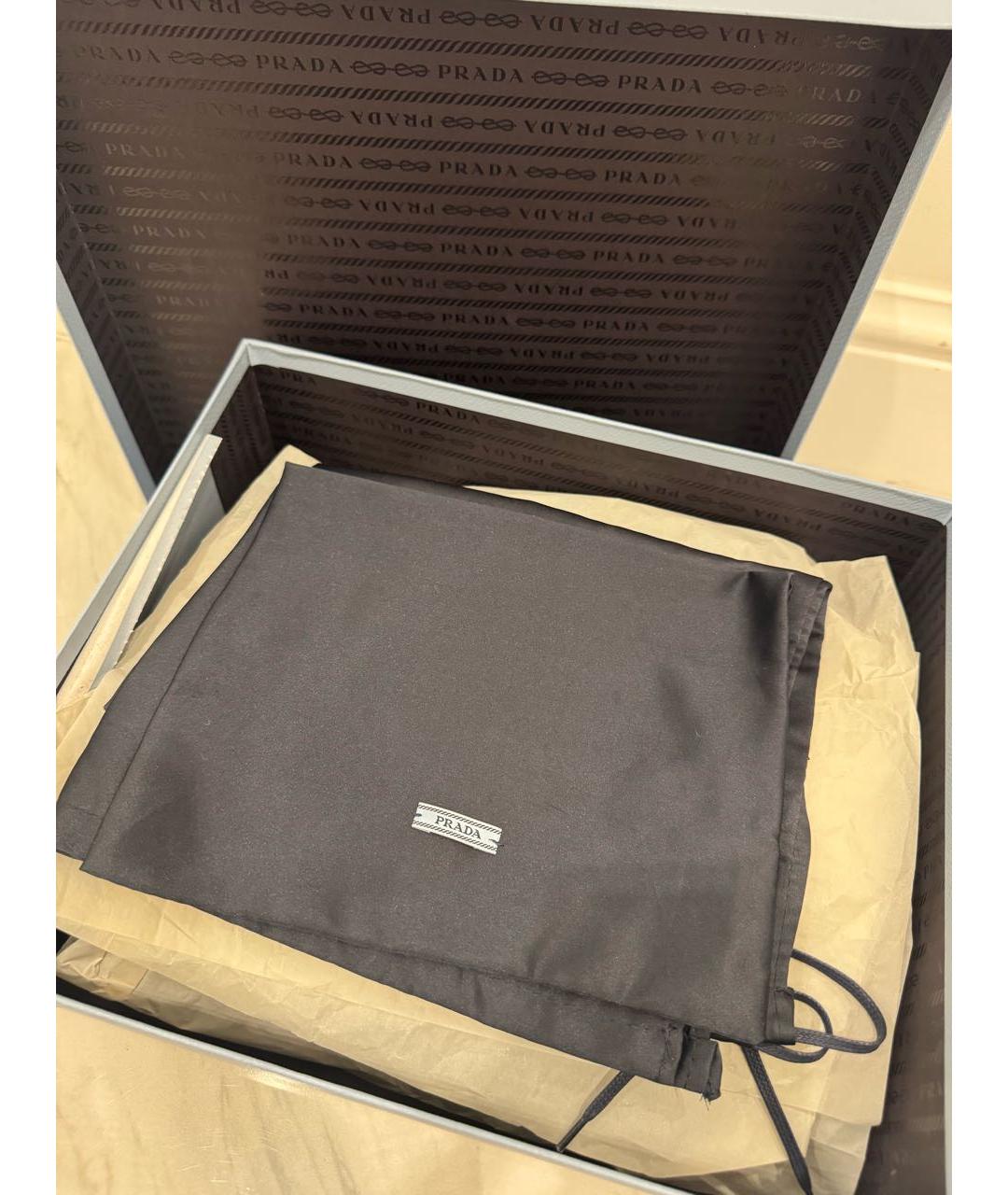 PRADA Черные замшевые босоножки, фото 6