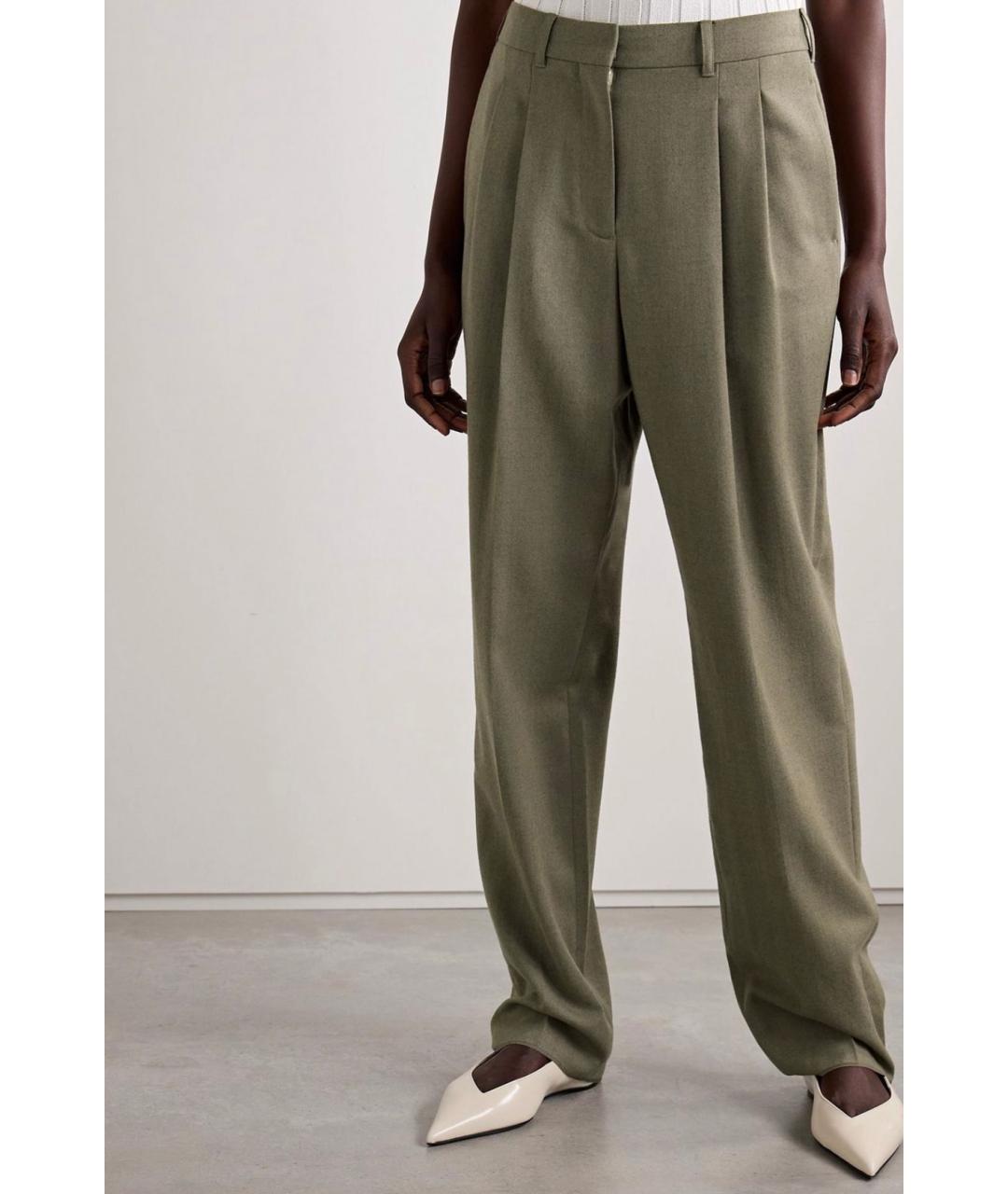 STELLA MCCARTNEY Хаки прямые брюки, фото 3