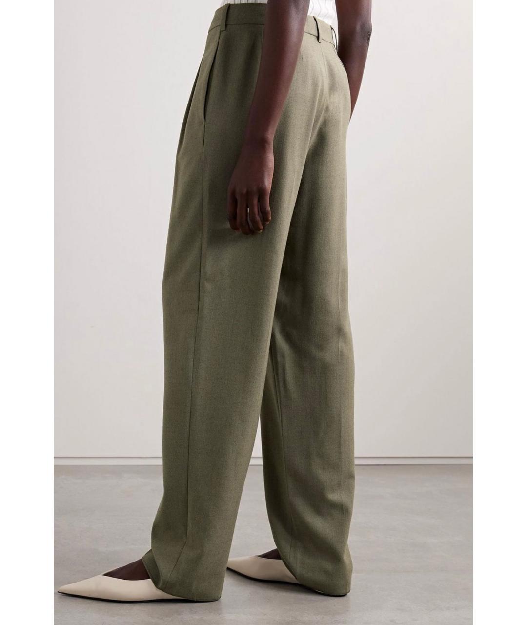 STELLA MCCARTNEY Хаки прямые брюки, фото 4