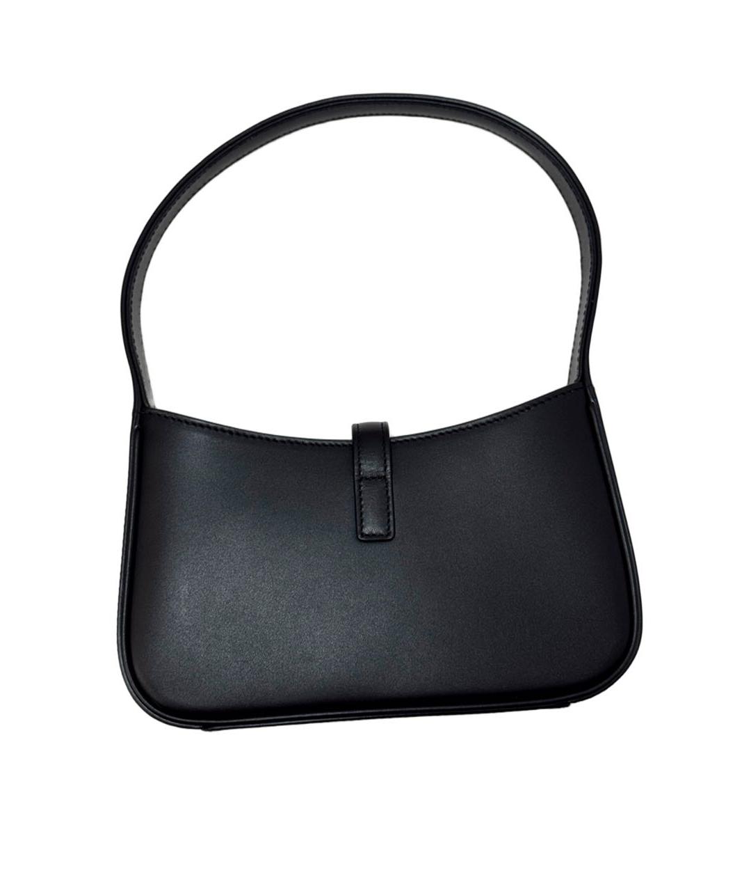 SAINT LAURENT Черная кожаная сумка через плечо, фото 3