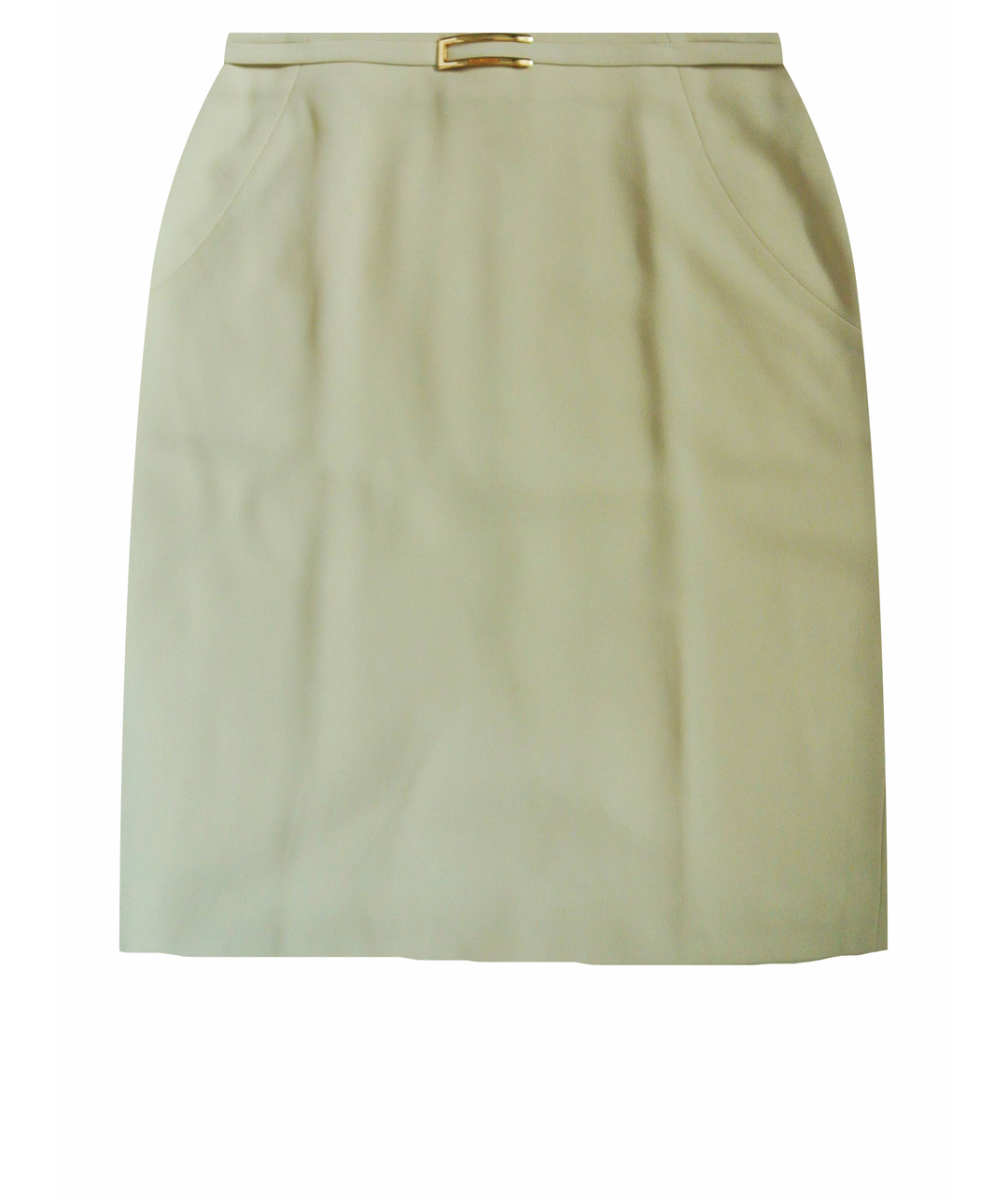 BURBERRY VINTAGE Бежевая полиэстеровая юбка миди, фото 1