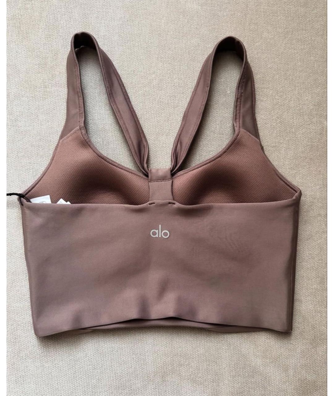 ALO YOGA Розовый хлопко-эластановый спортивные костюмы, фото 2