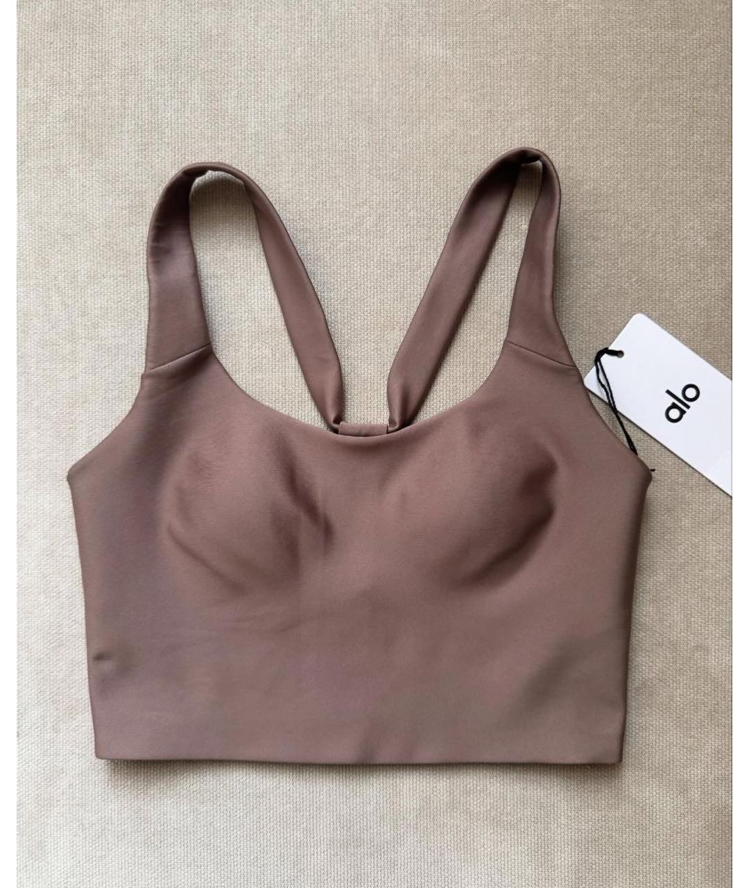 ALO YOGA Розовый хлопко-эластановый спортивные костюмы, фото 8