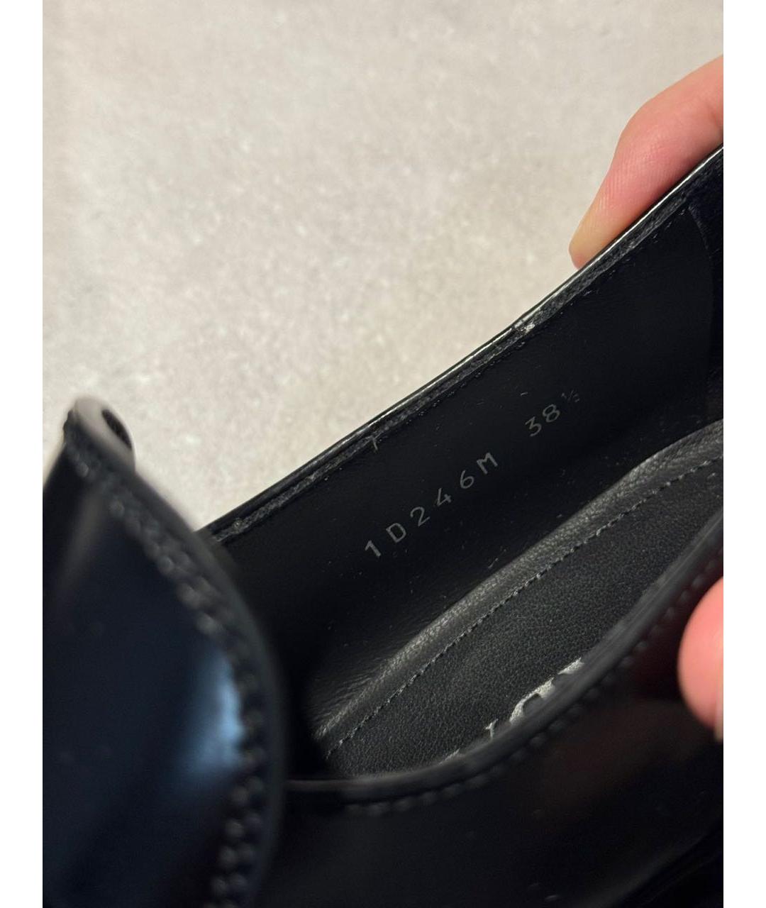PRADA Черные кожаные лоферы, фото 4
