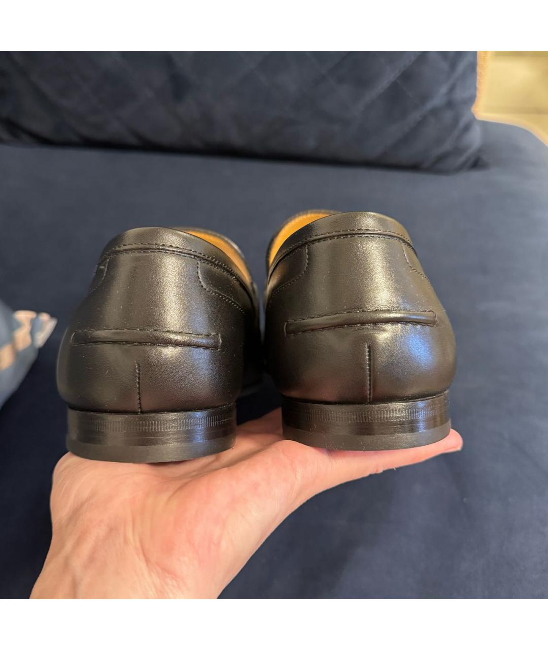 GUCCI Черные кожаные лоферы, фото 4