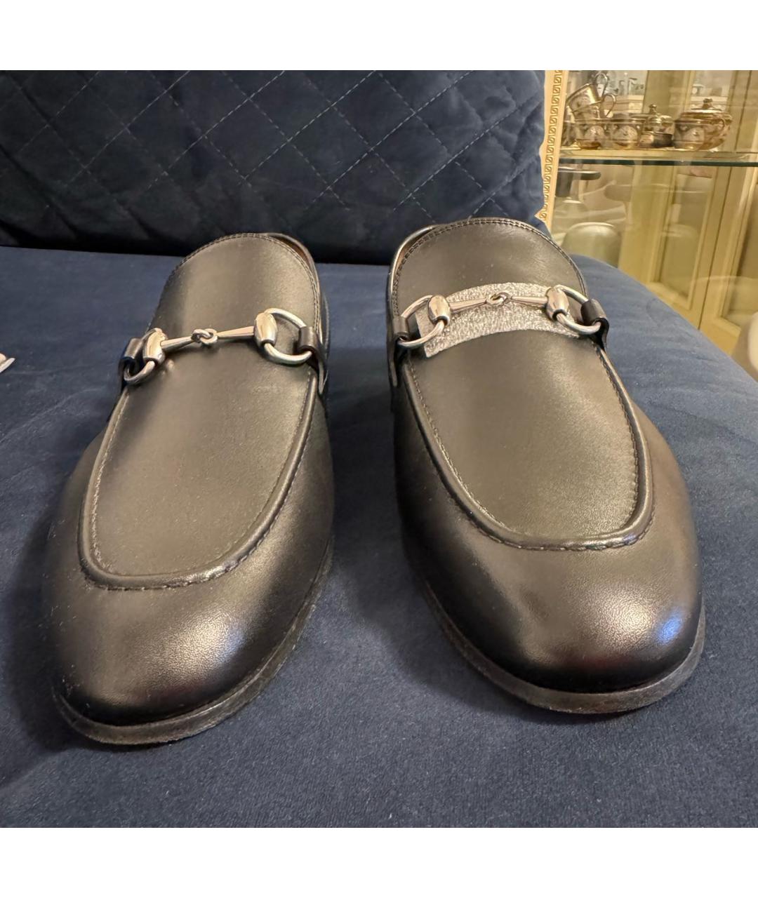 GUCCI Черные кожаные лоферы, фото 2