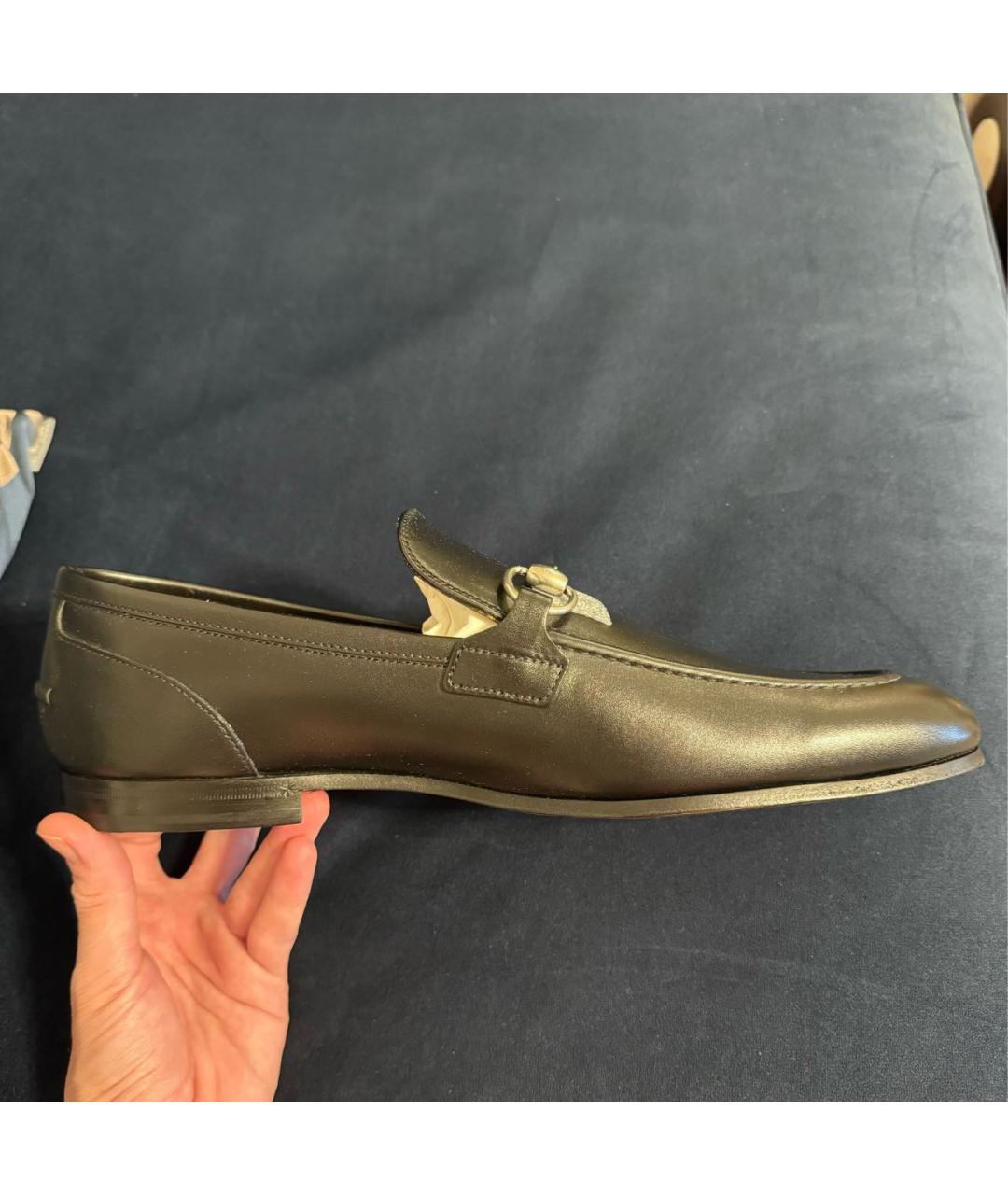 GUCCI Черные кожаные лоферы, фото 8