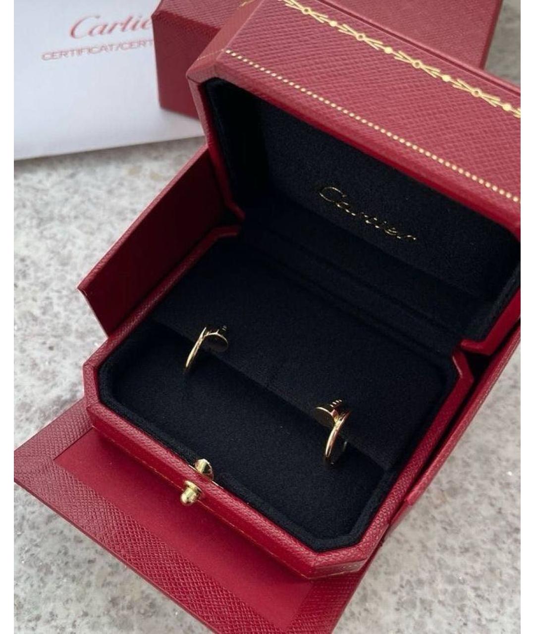 CARTIER Золотые серьги из желтого золота, фото 4