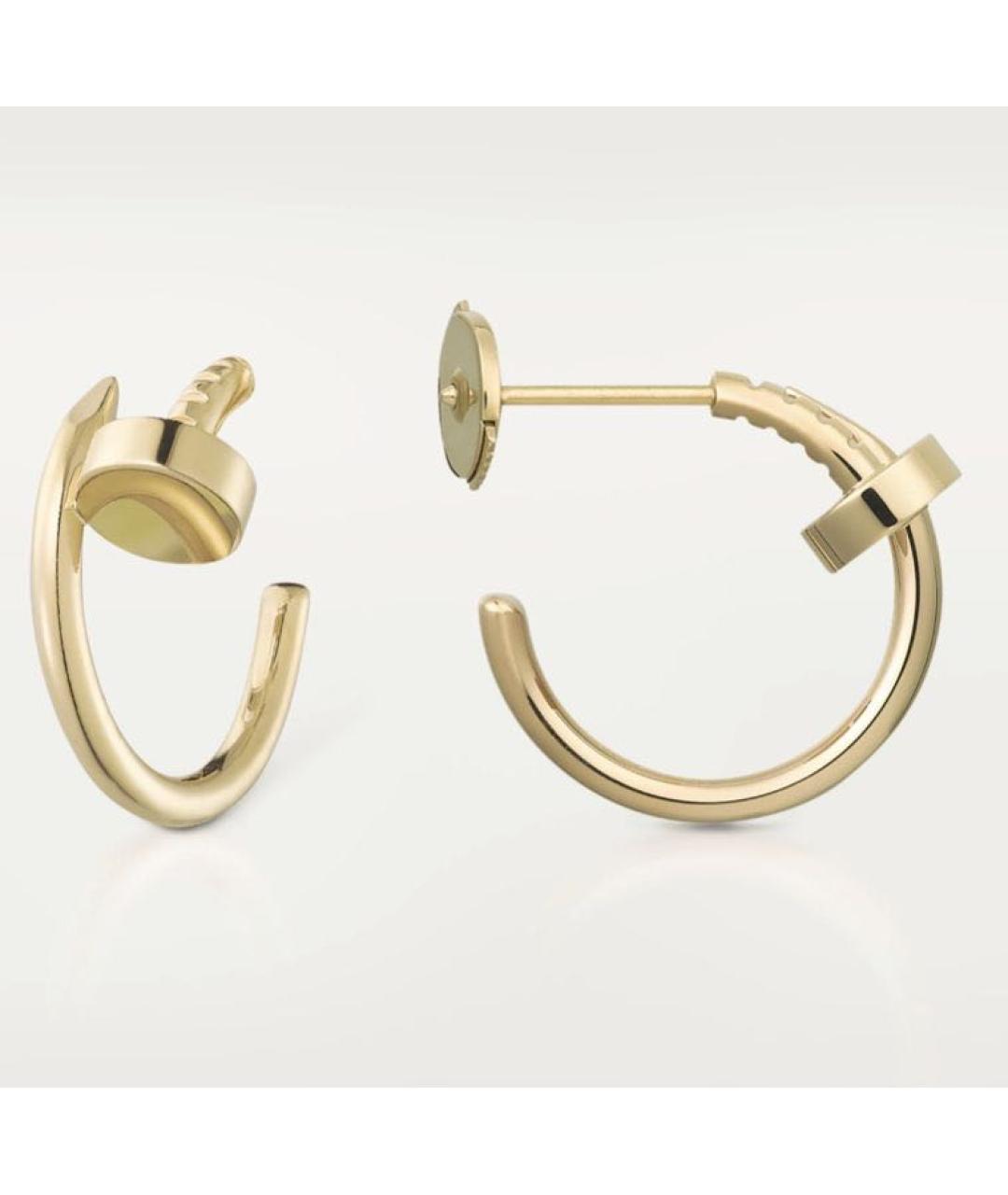 CARTIER Золотые серьги из желтого золота, фото 2