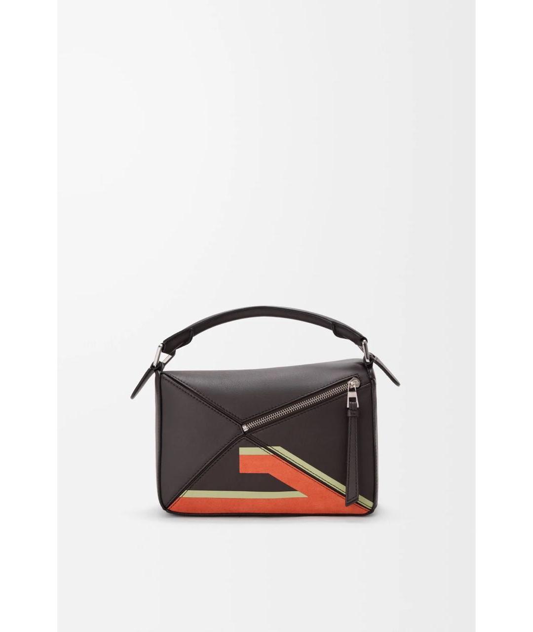 LOEWE Коричневая кожаная сумка через плечо, фото 4