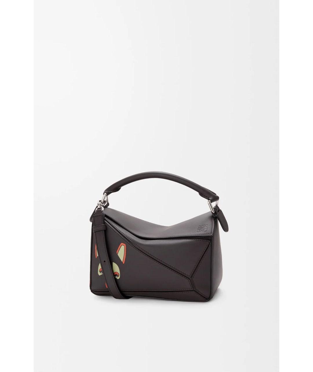 LOEWE Коричневая кожаная сумка через плечо, фото 6