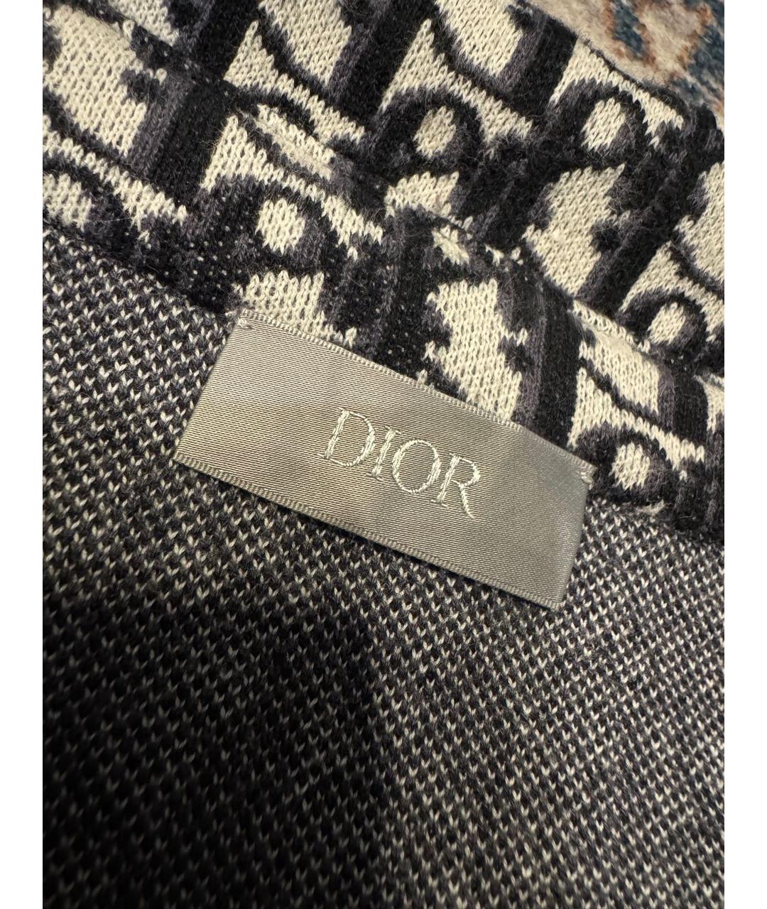 CHRISTIAN DIOR Синяя хлопковая кэжуал рубашка, фото 4