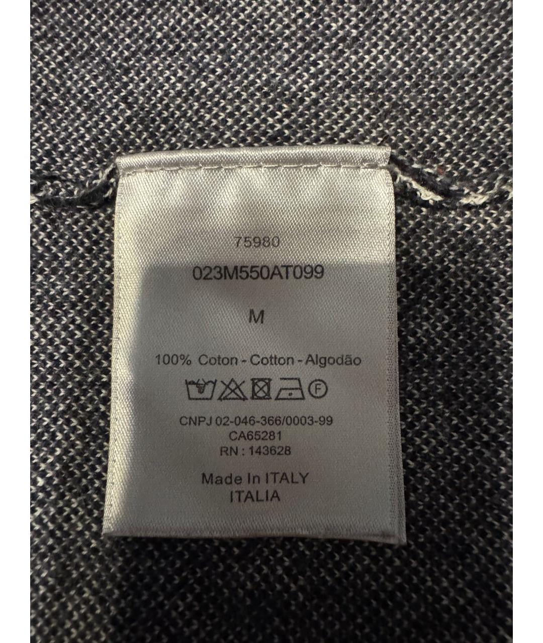 CHRISTIAN DIOR Синяя хлопковая кэжуал рубашка, фото 5