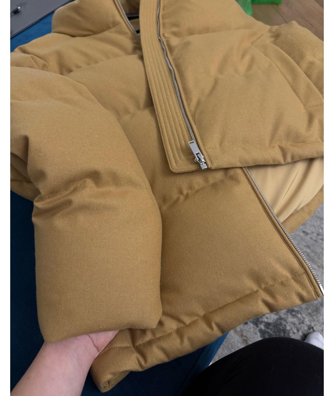 12 STOREEZ Бежевый кашемировый пуховик, фото 4