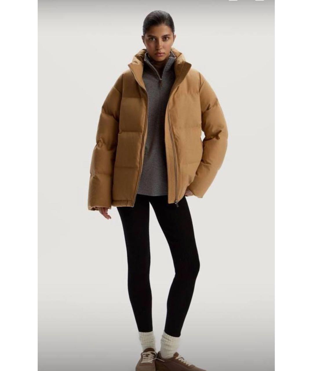 12 STOREEZ Бежевый кашемировый пуховик, фото 2