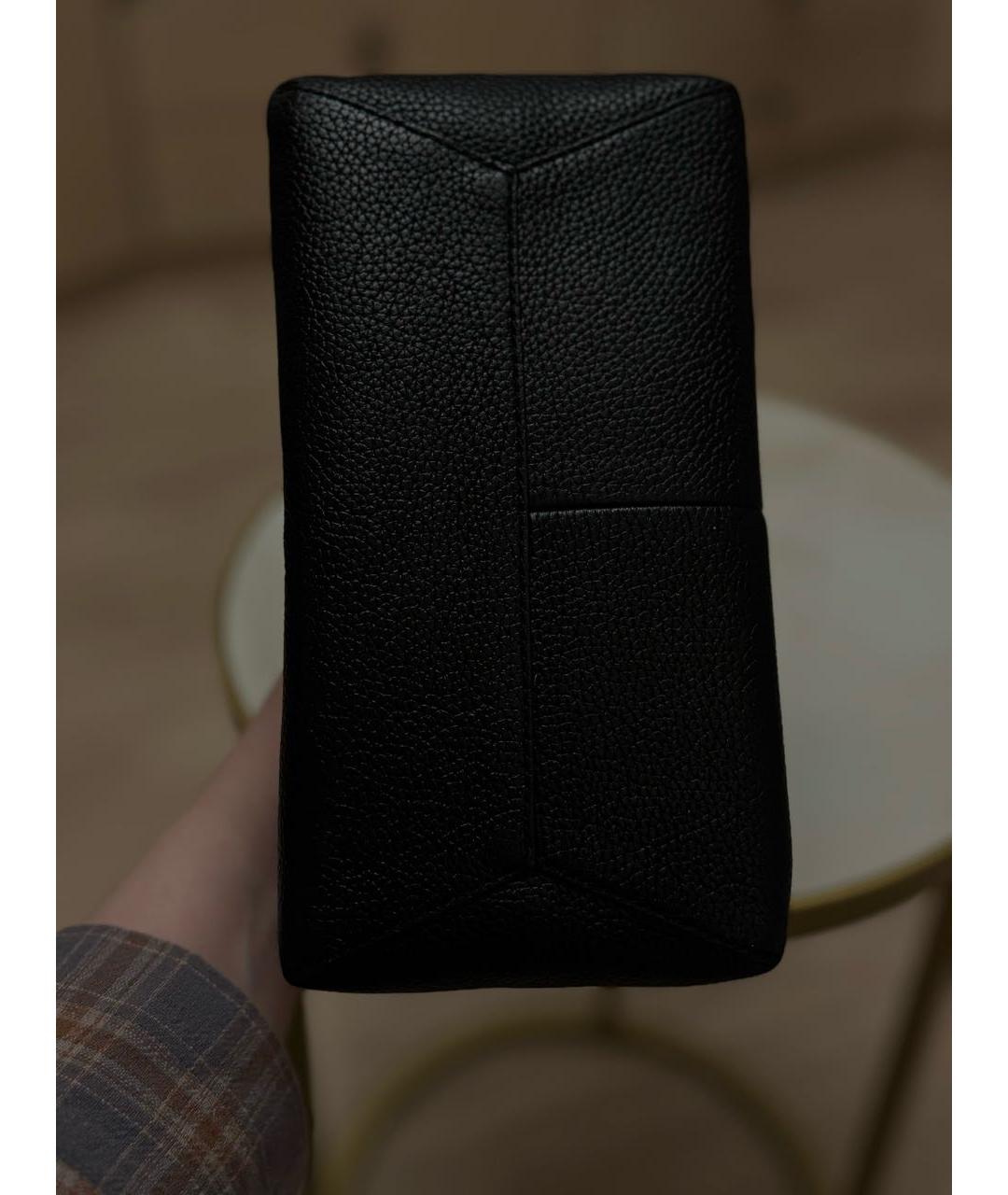 MARC JACOBS Черная кожаная сумка с короткими ручками, фото 4