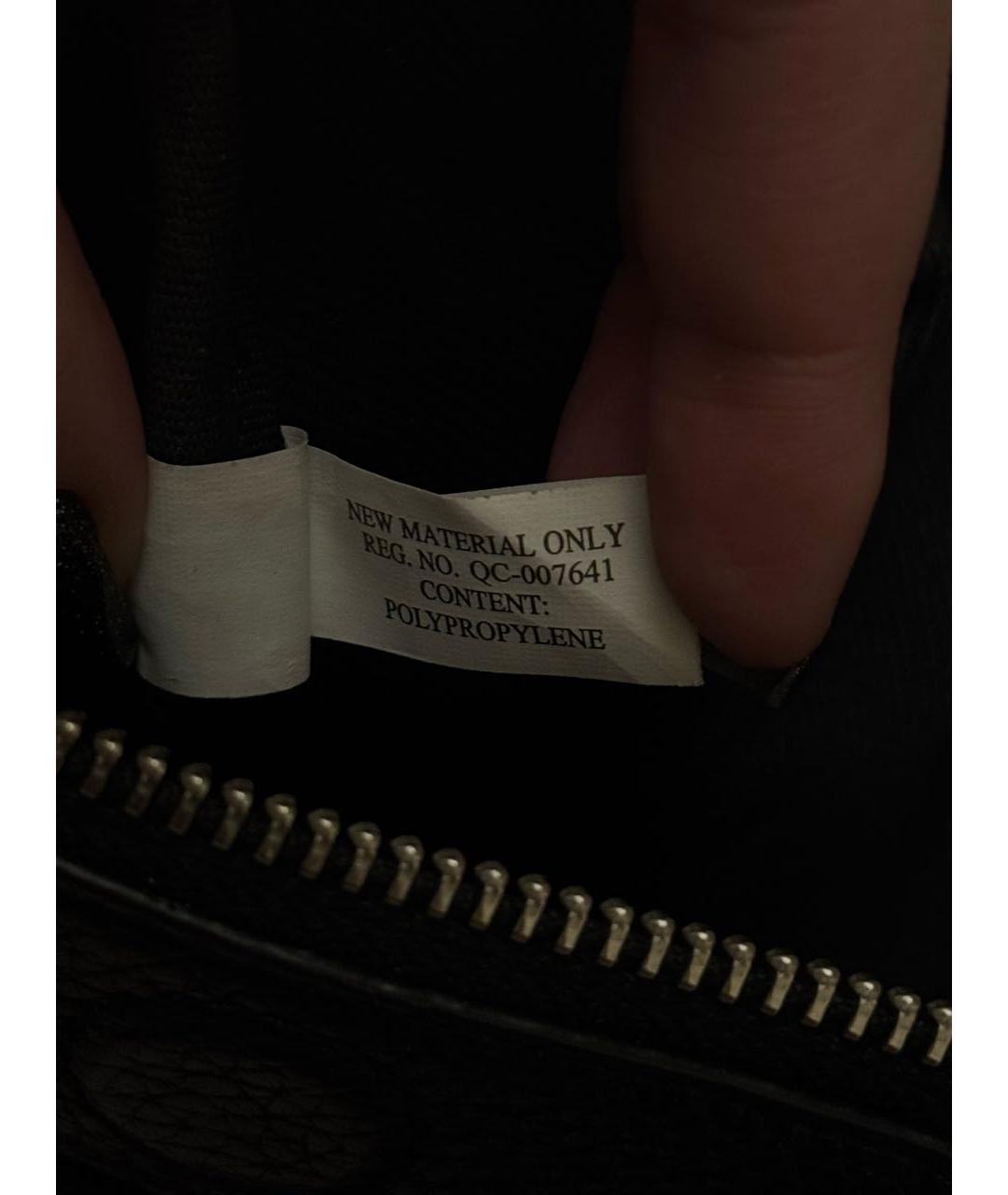 MARC JACOBS Черная кожаная сумка с короткими ручками, фото 6