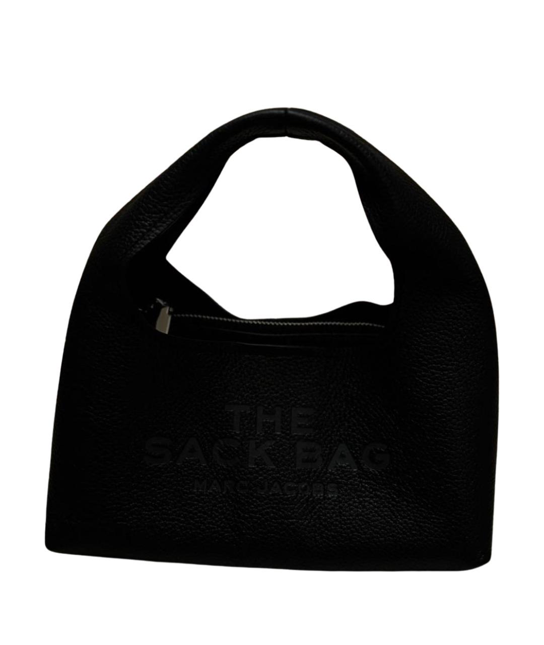 MARC JACOBS Черная кожаная сумка с короткими ручками, фото 1