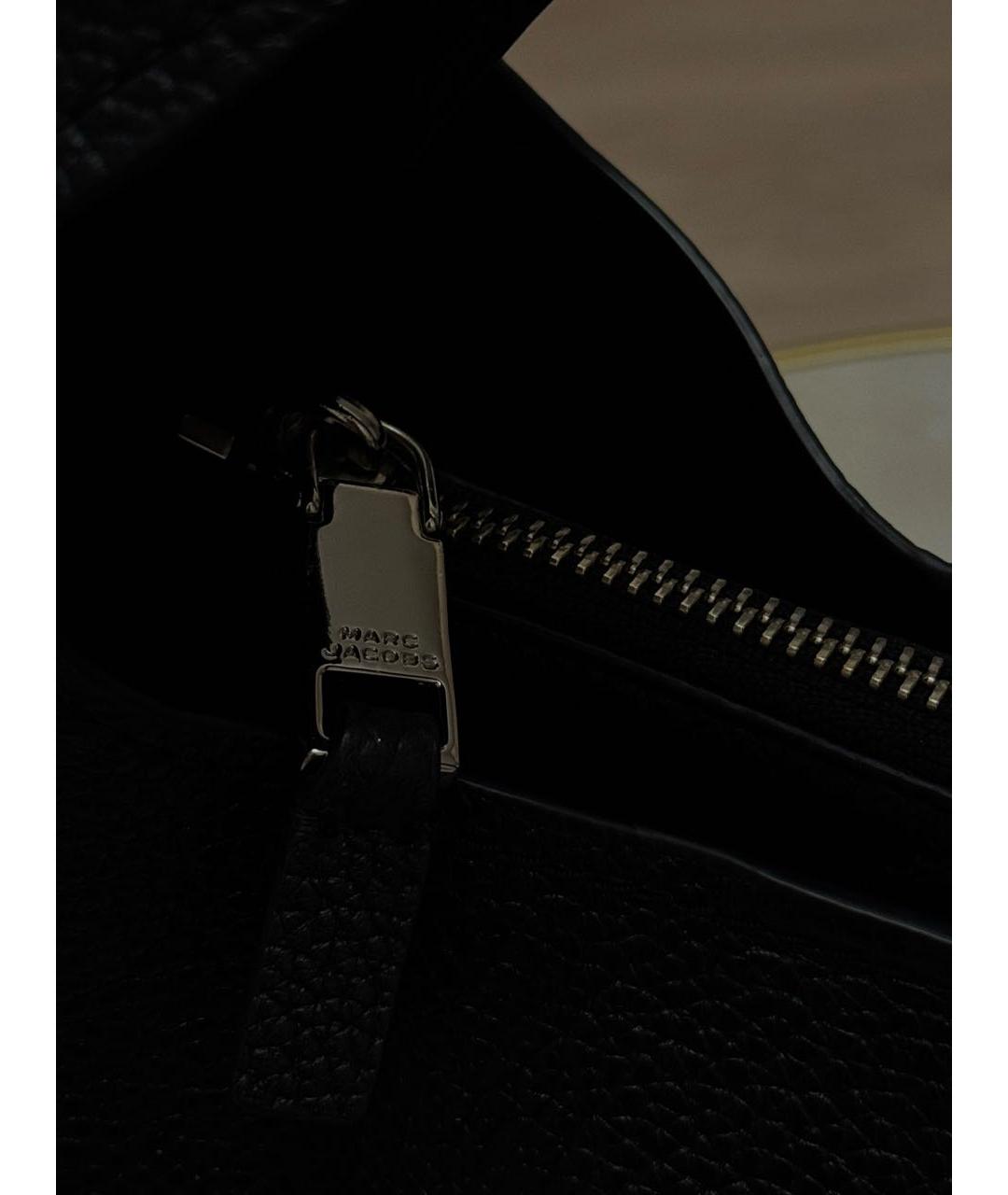 MARC JACOBS Черная кожаная сумка с короткими ручками, фото 5