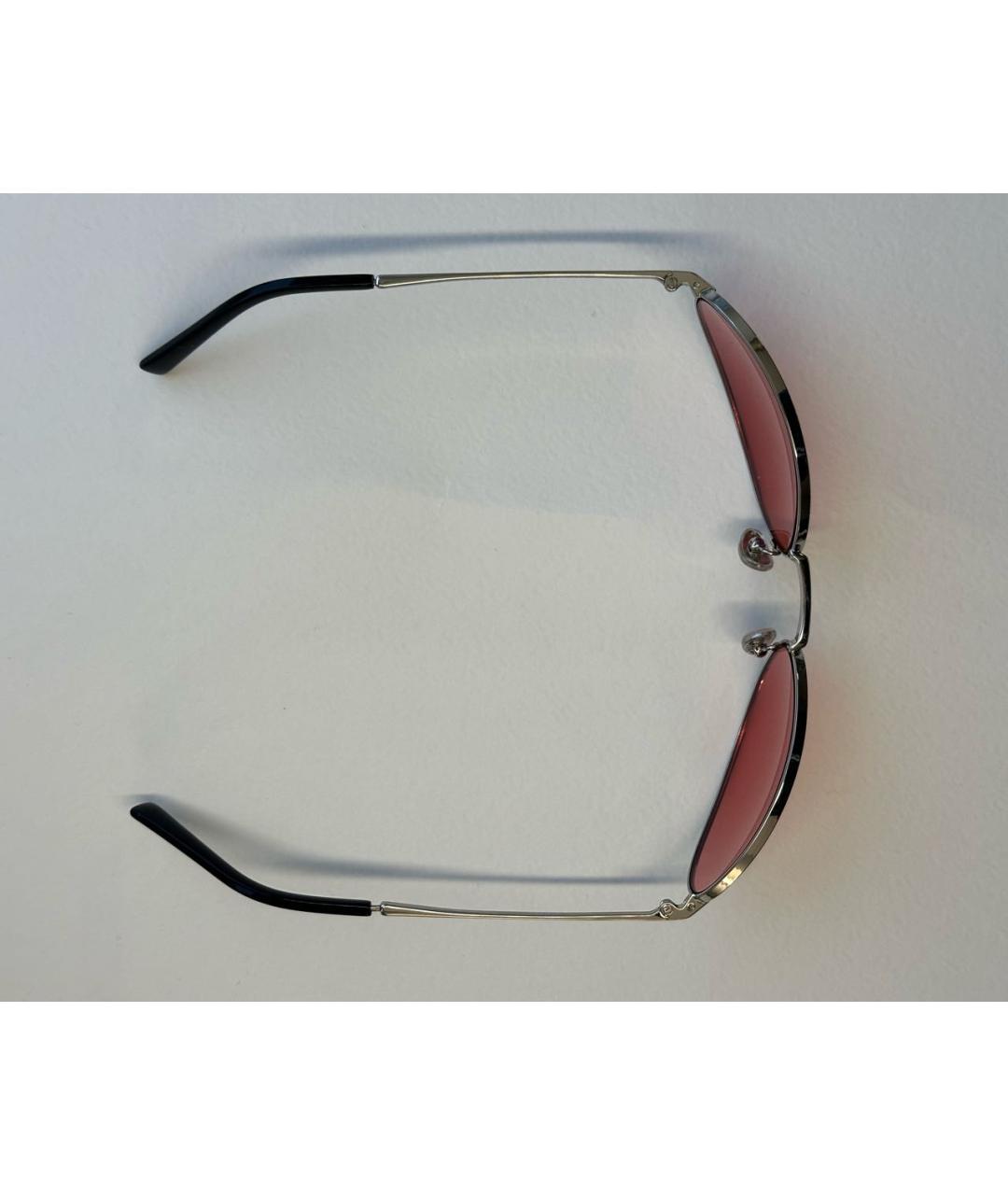 PRADA Розовые металлические солнцезащитные очки, фото 5