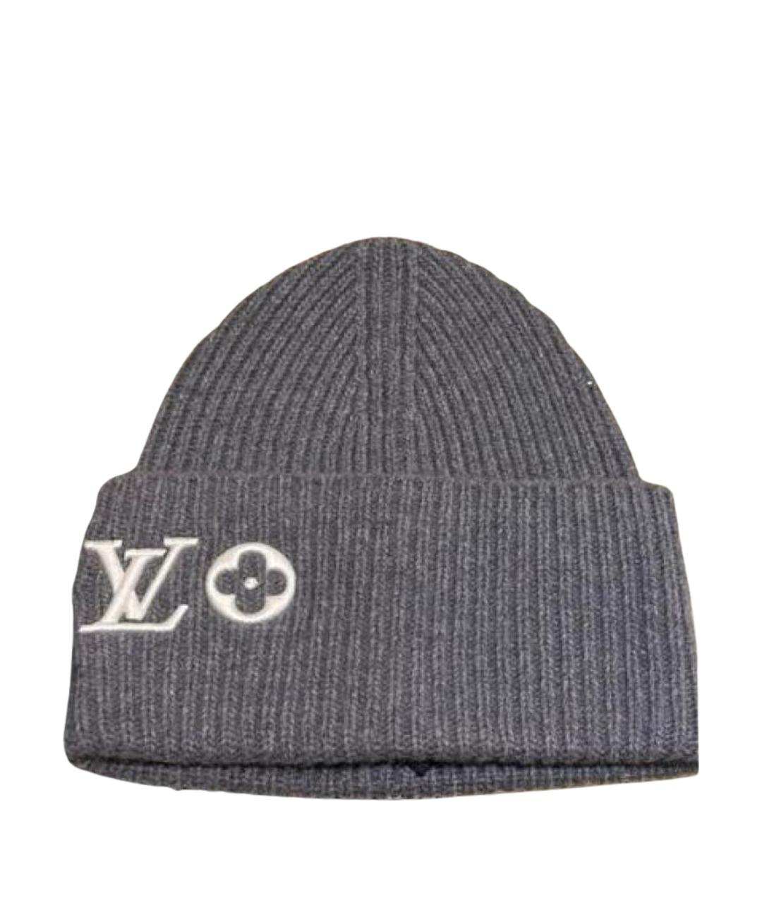 LOUIS VUITTON Серая шерстяная шапка, фото 1
