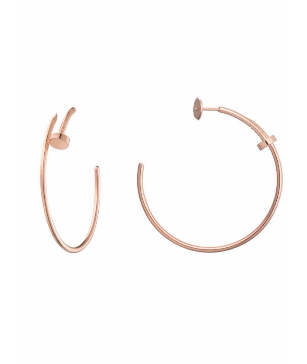 CARTIER Золотые серьги из розового золота, фото 2