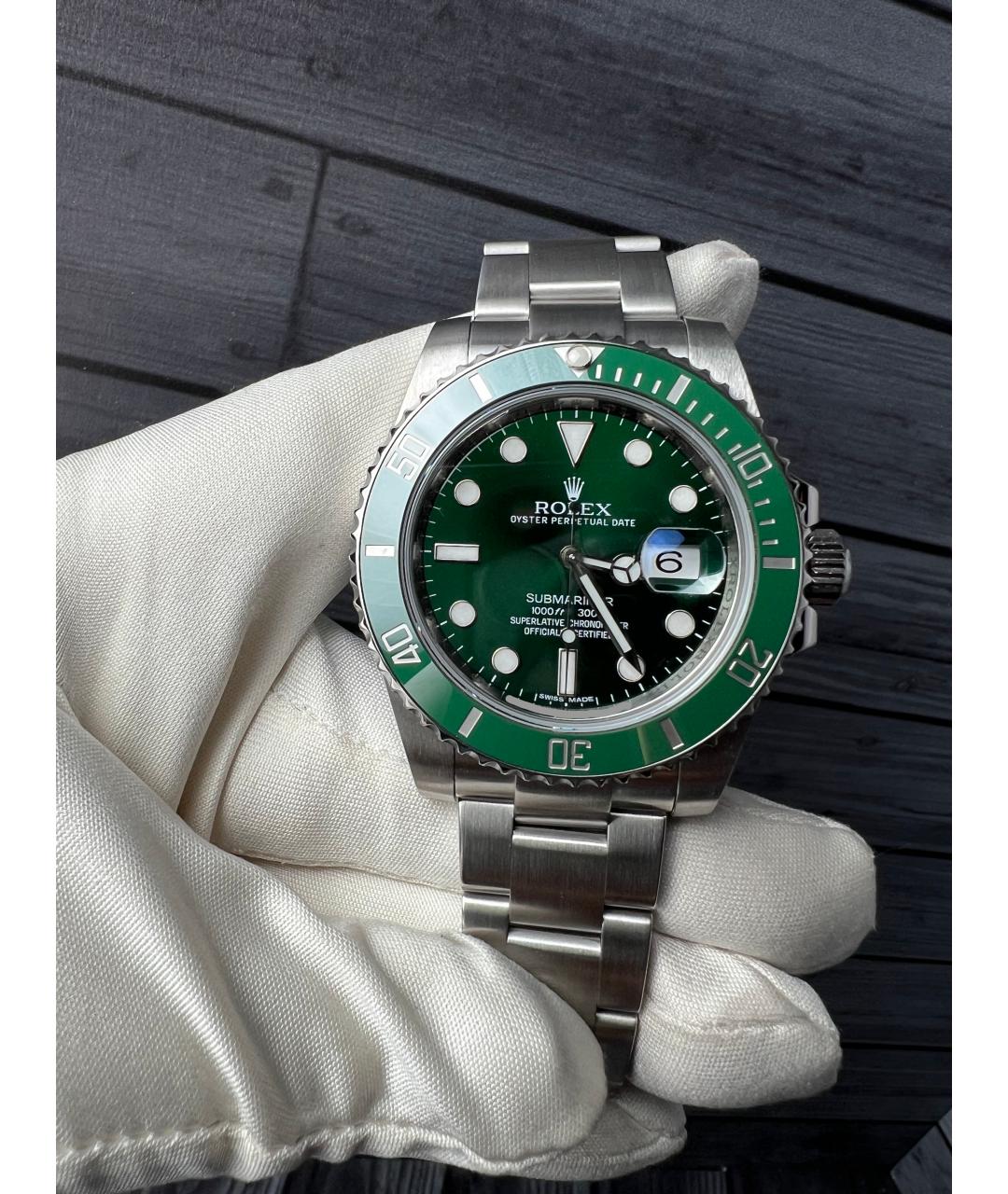 ROLEX Зеленые часы, фото 3