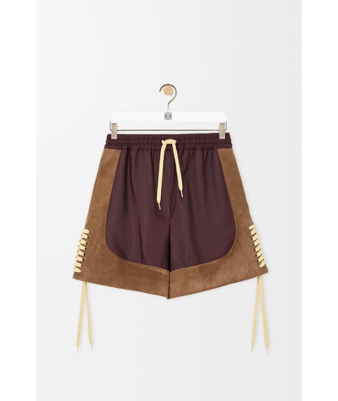 LOEWE Коричневые шорты, фото 4