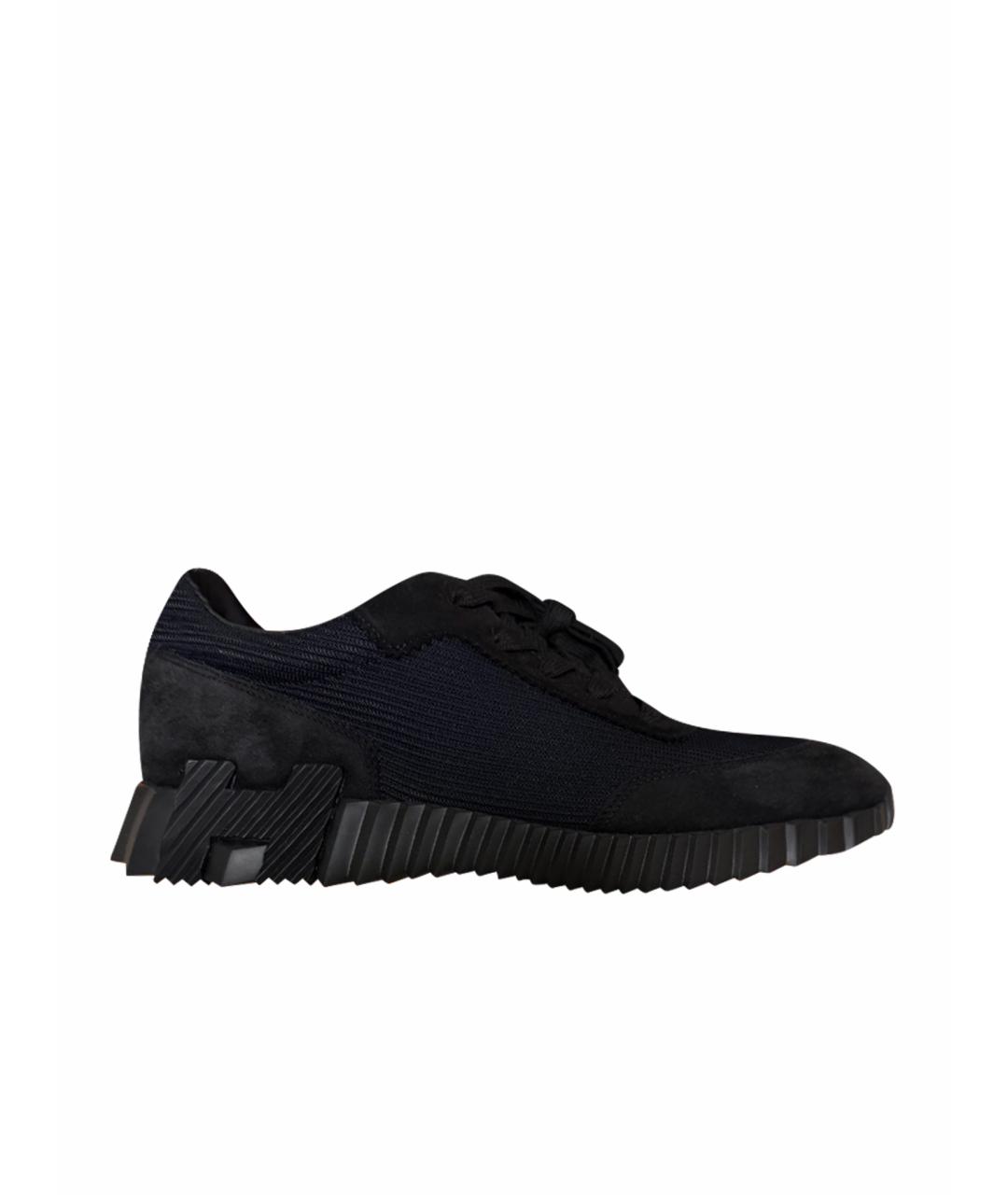 HERMES Черные низкие кроссовки / кеды, фото 1