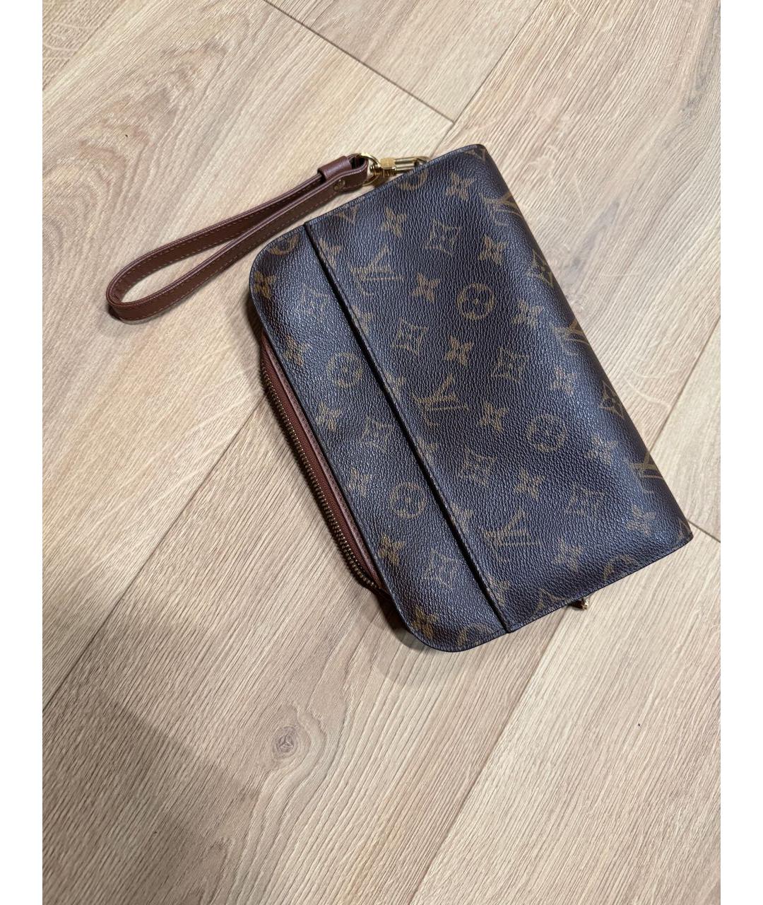 LOUIS VUITTON Коричневая барсетка, фото 3